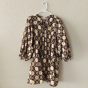 Millie Resort Travel Daisy Merida Sundress Mini India block print Cotton Yoke S